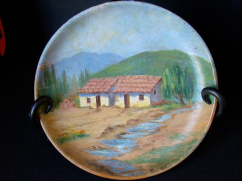 Mexican Painted Wood Platter