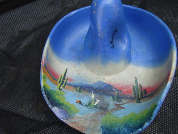 Mexican Sombrero Ashtray (blue)
