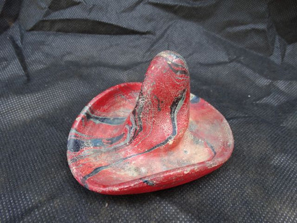 Mexican red sombrero ashtray