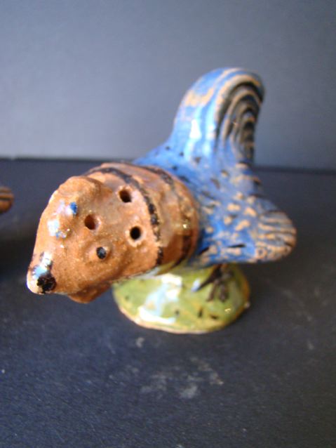 Pottery Barn Fish Salt Pepper Shaker Set Catch Of the Day Fishing