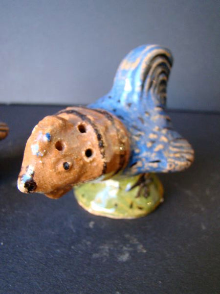 Mexican Pottery Fish Salt & Pepper Shakers