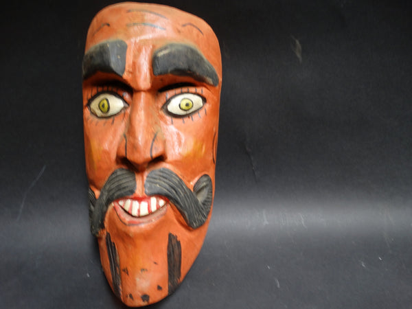 Mexican Folk Art Mask - Man with Moustache