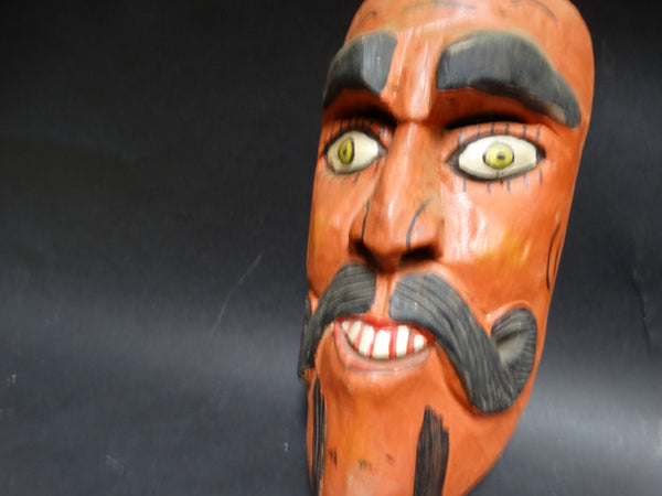 Mexican Folk Art Mask - Man with Moustache