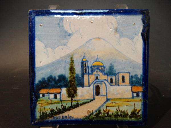 Mexican Rugerio Talavera Tile - Church