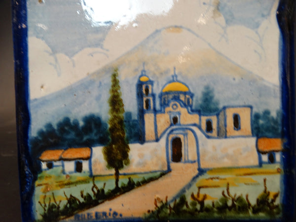 Mexican Rugerio Talavera Tile - Church