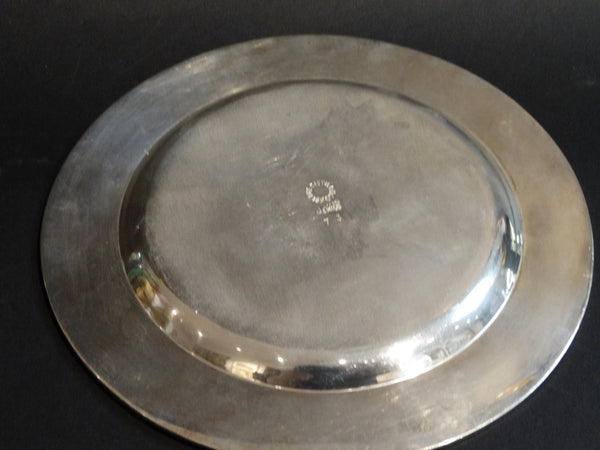 Los Castillos Silverplate Plate with Lapis