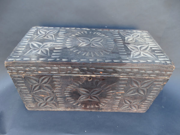 19th Century Guatemalan Hand Carved Chest