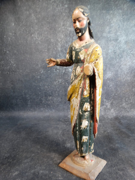 19th Century Mexican Standing Christ M2143