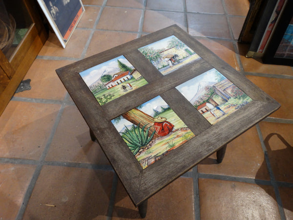 Mexican Painted Tile-Top Table 1950s
