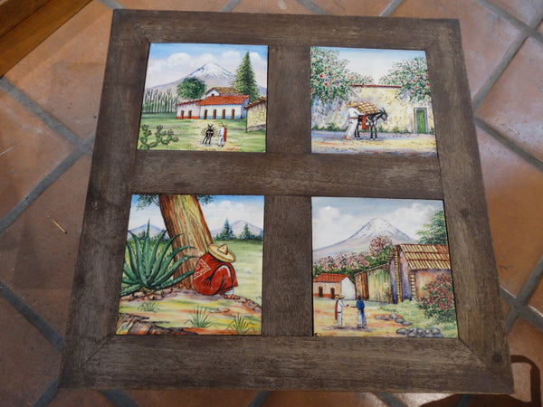 Mexican Painted Tile-Top Table 1950s