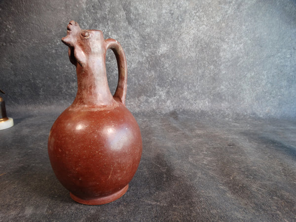 Mexican Burnished Rooster Pitcher circa 1920s M2163