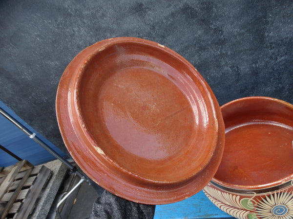 Mexican Redware Frijolera 1950s