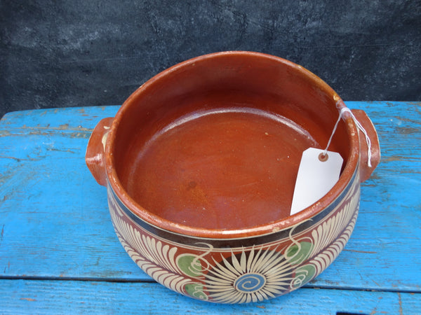 Mexican Redware Frijolera 1950s