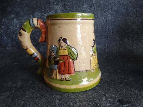 Tlaquepaque Ivory Pictorial Mug M2667