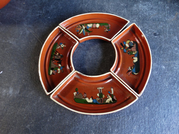 Tlaquepaque Snack Tray Inserts (4) that form a Ring