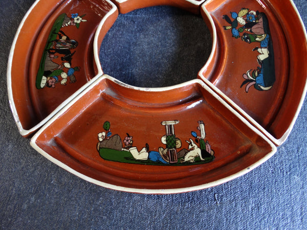 Tlaquepaque Snack Tray Inserts (4) that form a Ring