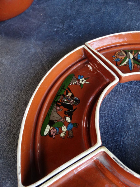 Tlaquepaque Snack Tray Inserts (4) that form a Ring