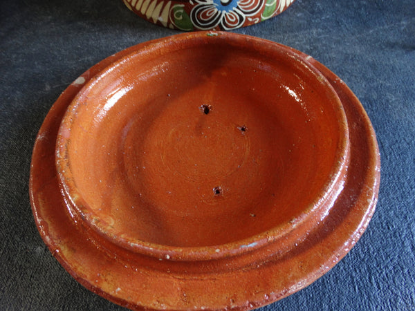 Mexican Redware Beanpot/Casserole c 1940s M2698