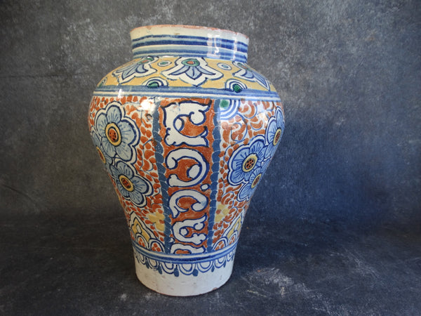 Talavera Decorated Vase c 1930 M2753