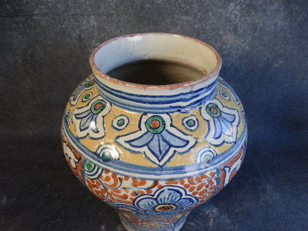 Talavera Decorated Vase c 1930 M2753