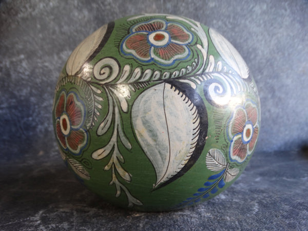 Mexican Burnished Pottery Orb Vase circa 1930s M2763