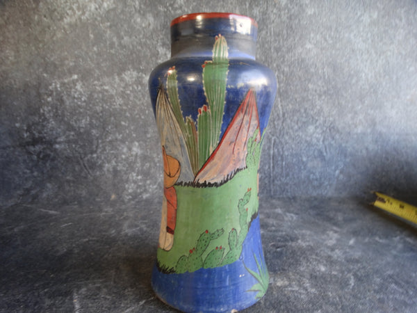 Mexican Burnished Ware Pottery Vase circa 1930s M2764