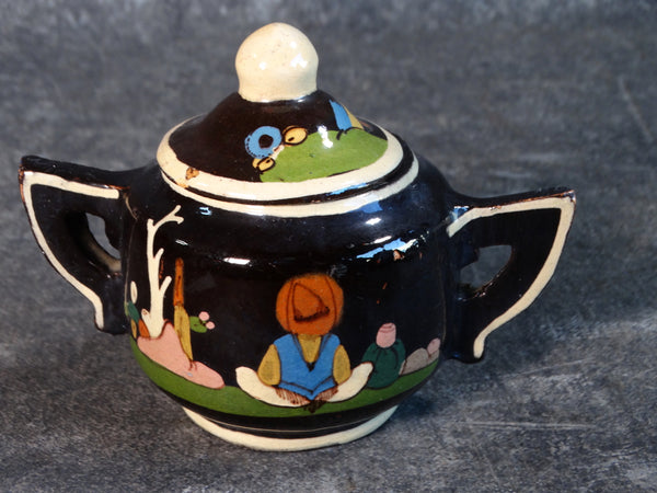 Mexican Tlaquepaque Sugar Bowl with Lid M2786