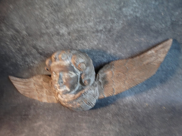 Mexican Angel Cherub Over Door Carved in Wood M2815