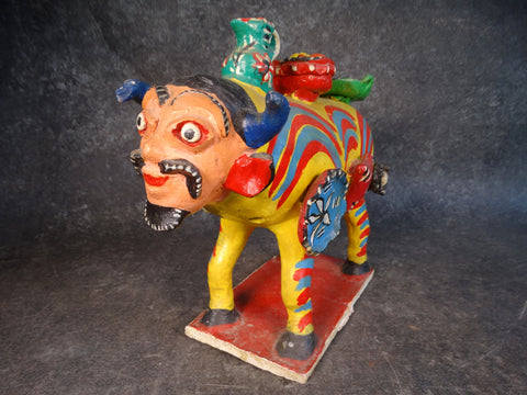 Mexican Ortega Grotesque Folk Art Man-Bull Figure/Candelaria  M2819
