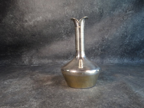 Mexican Silver Moderne Tall Vase 1940s