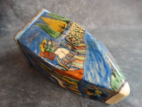 Mexican Tlaquepaque Wall Pocket attributed to Babino circa 1920s M2859