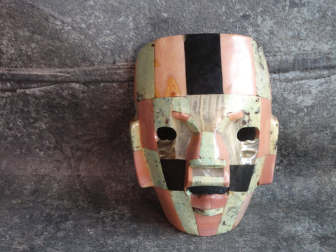 Los Castillo Inlaid Stone Tribute Mask M2880