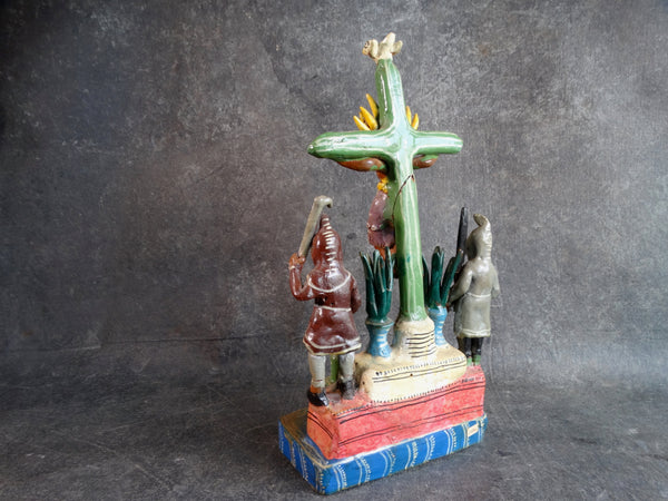Ocumichu Crucifixion 1960s by Esperanza Felipe Mulato M2901