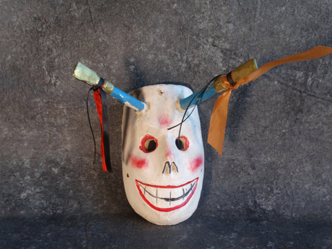 Mexican Festival Skull Mask 1950s M2921