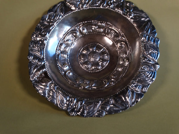 Peruvian Repoussée Silver Bowl 1920s M2934