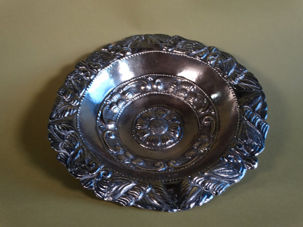 Peruvian Repoussée Silver Bowl 1920s M2934