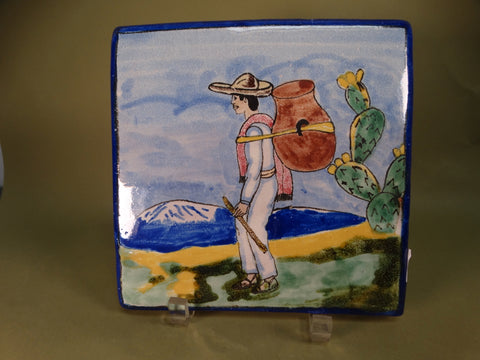 Uriarte Mexican Tile - Campesino Going To Market M2936