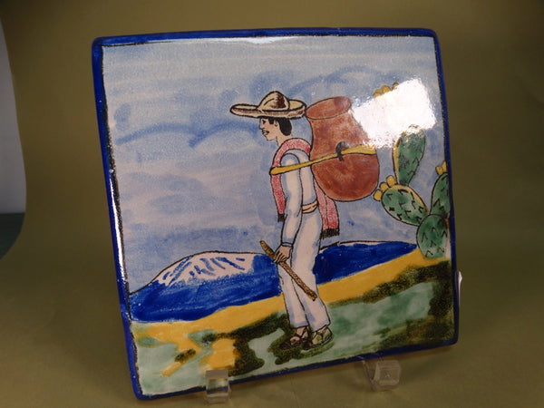 Uriarte Mexican Tile - Campesino Going To Market M2936