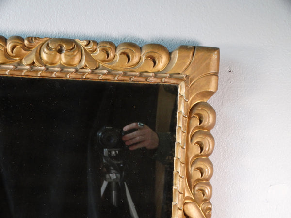Mexican Hand-Carved Mirror 1940s M2940