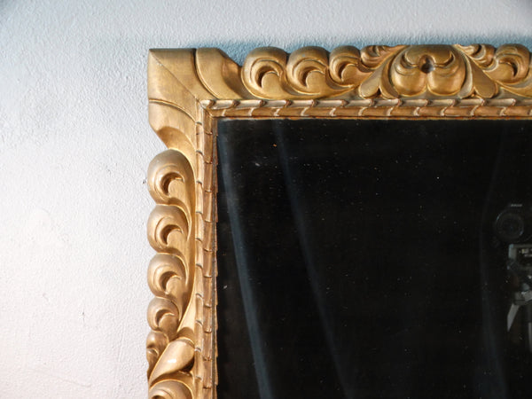 Mexican Hand-Carved Mirror 1940s M2940