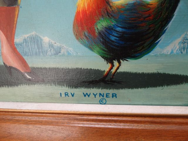 Irv Wyner The Farmer’s Wife and her Rooster Pal