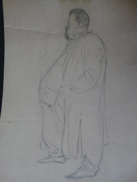 Ejnar Hansen Sketch of a Big Man