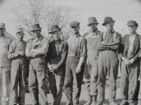 Dorman Bros Panoramic Photograph Bakersfield Work Crew 1916