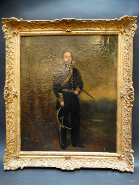Alexander Melville Portrait of a Mexican Officer c 1865 Oil on Canvas P1186