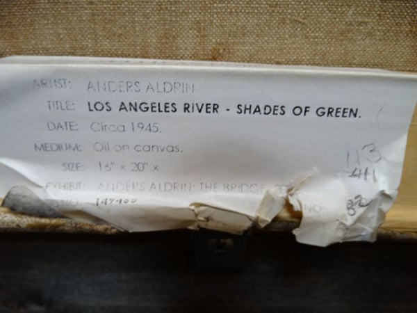 Anders Aldrin Landscape Los Angeles River, Shades of Green P1197