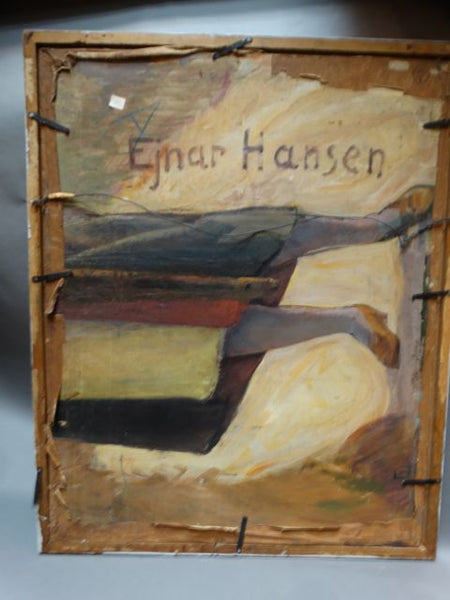Ejnar Hansen “Pensive Woman” Oil on Canvas