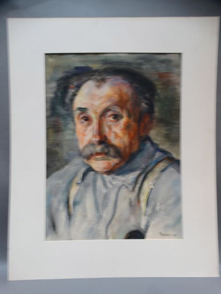 Ejnar Hansen Watercolor Older Man