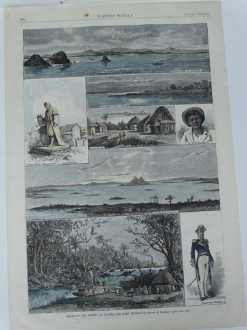 Harper’s Weekly Page, “Scenes on the Isthmus of Panama and Lake Nicaragua”, 1879.