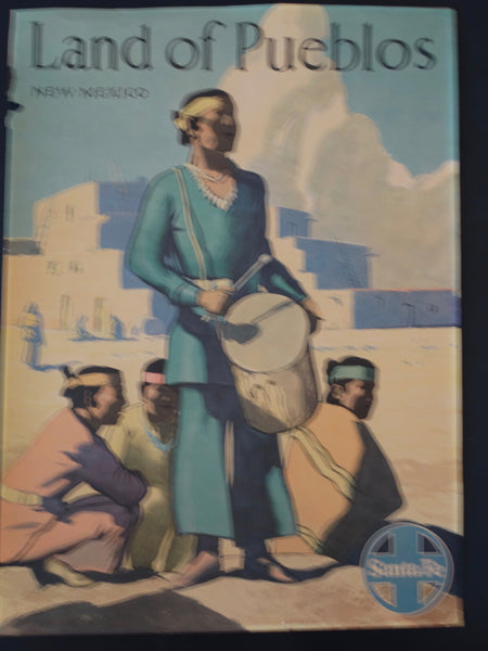 Santa Fe Railroad LAND OF PUEBLOS Original Poster