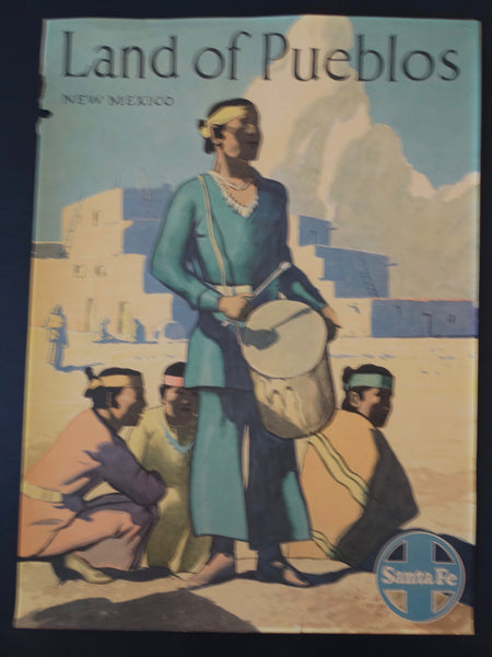 Santa Fe Railroad LAND OF PUEBLOS Original Poster
